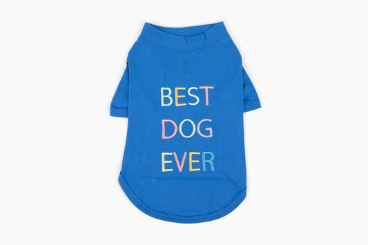 "Best Dog Ever" 100% Cotton Dog Graphic T-Shirt